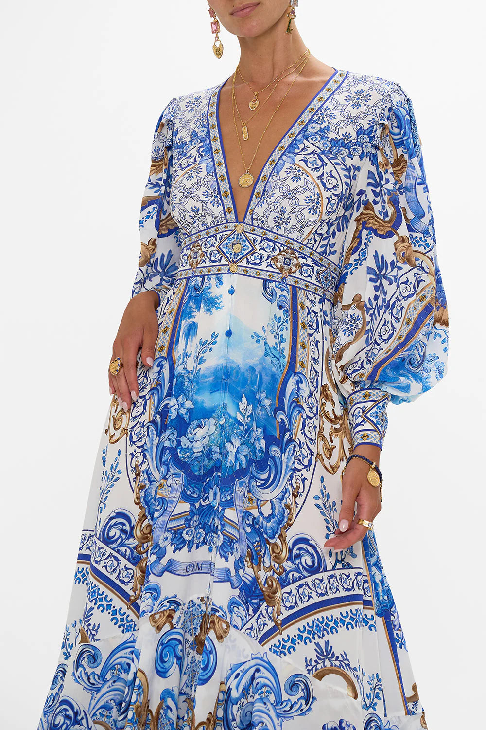 chinese dress ladies Sir The Label Azul Balconette Dress – Designer Dress Hire NZ – Rent with Iz main image 0