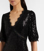 RIXO BLACK SEQUIN DRESS